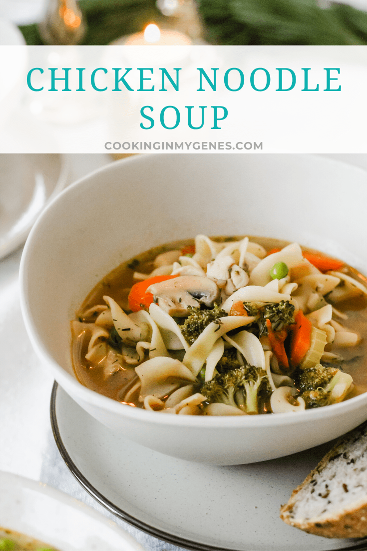 Chicken Noodle Soup for a Winter Gathering - Cooking in my Genes