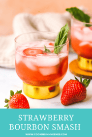 strawberry cocktail in a glass