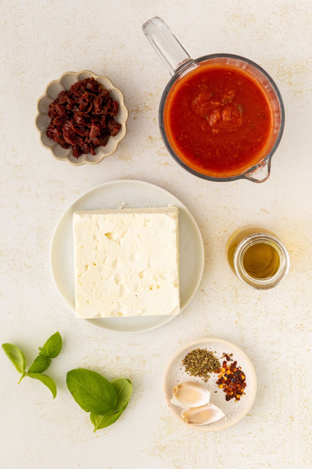 ingredients to make baked feta
